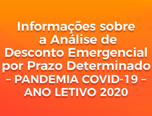 ANÁLISE DE DESCONTO EMERGENCIAL – INFORMAÇÕES